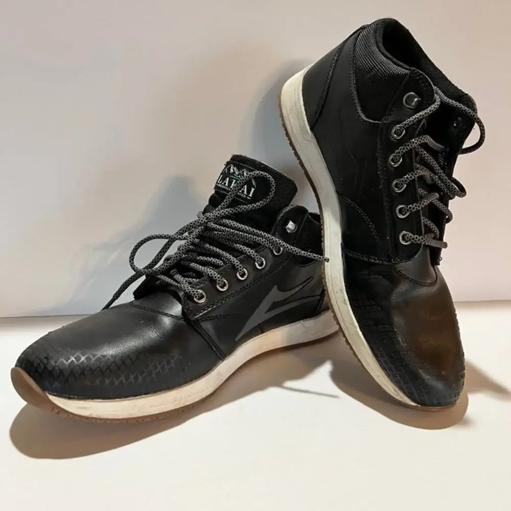 LAKAI Black Lightweight Mid Weather Sneakers, Men’s size 10 1/2 shoes